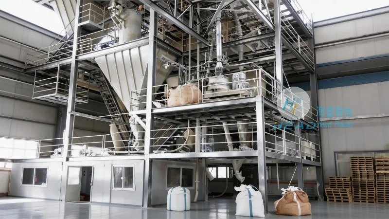 Một trường hợp nghiên cứu về dự án vận chuyển bằng khí dưới áp suất âm của canxi cacbonat trong một doanh nghiệp vật liệu xây dựng tại Ma'anshan, Anhui