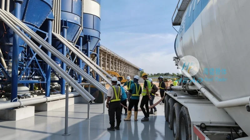 Dự án trường hợp vận chuyển bột nhựa bằng cơ khí ở giai đoạn loãng cho một doanh nghiệp nhựa tại Thiên Kim