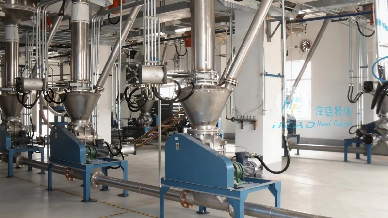 Dự án vận chuyển cát thạch anh bằng khí nén áp suất dương cho một doanh nghiệp gốm sứ ở Foshan, Quảng Đông