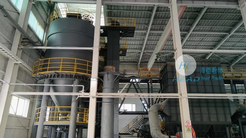 Bột thạch cao hỗn hợp truyền tải bằng cơ khí