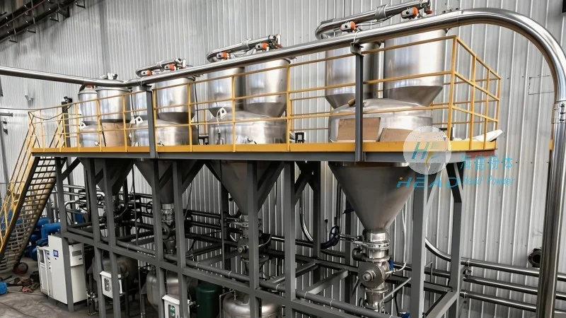 Dự án trường hợp vận chuyển bột nhựa bằng cơ khí ở giai đoạn loãng cho một doanh nghiệp nhựa tại Thiên Kim